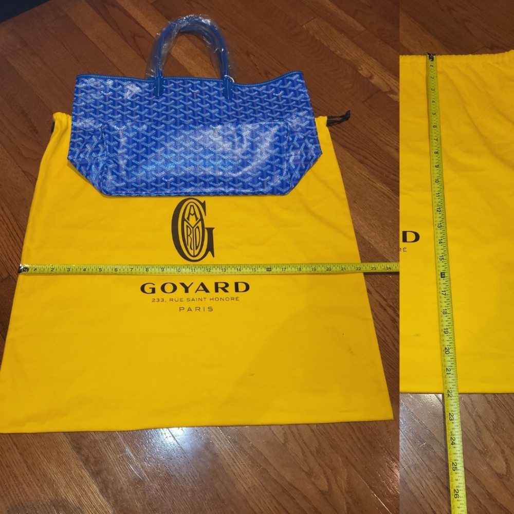 Goyard Blue Chevron St. Louis GM Tote with Pouch - Picture 11 of 16